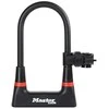 Masterlock MASTER LOCK Grūdinto plieno aukšto saugumo "U" formos dviračio spyna su 4 raktais (juoda)