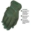 Mechanix Wear Pirštinės Mechanix FastFit® Olive Drab, žalios L dydis. Rauktas rankogalis, dirbtinė oda, TrekDry®