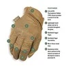 Mechanix Wear Pirštinės MECHANIX SPECIALTY VENT, su skylutėmis ventiliacijai, Coyote XXL dydis. Velcro, dirbtinė 0.6mm oda.touchscreen technologija
