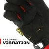Mechanix Wear Pirštinės Mechanix M-Pact® 52 juodos/raudonos S dydis. Velcro, TrekDry®, dirbtinė oda, delno, krumplių, Armortex®, pirštų apsauga, D30® apsauga nuo vibracijos