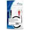 MediaRange Chinch Anschlusskabel 2x Chinch-Stecker 3.5mm 1m