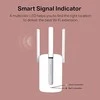 TP-Link „Mercusys“ | „Wi-Fi“ diapazono ilgintuvas | MW300RE | 802.11n | 2,4 GHz | 300 Mbit/s | be PoE | Antenos tipas: 3 išorinės