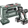 METABO.Rinkinys COMBO 18V 2.8.4 (BS 18 LT BL + SSD 18 LT 200 BL) 2x5,2Ah METABOX
