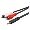 Kabelis MicroConnect Jack 3.5mm - RCA (Cinch) x2 10m juoda (AUDLC10G)
