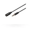 Kabelis MicroConnect Jack 3.5mm - Jack 3.5mm 2m juoda (IPOD004B)