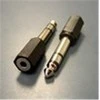 AV adapteris MicroConnect Jack 6.35mm - Jack 3.5mm juoda (AUDANR)