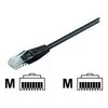 MicroConnect RJ-45 / RJ-45 kat.5E 15m Juoda (UTP515S)