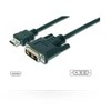 MicroConnect HDMI - DVI-D - 0.5m - 0.5 m - HDMI - DVI-D - 1920 x 1080 pikselių - Juodas - Male/Male