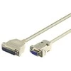 „MicroConnect DB-9“ – DB-25, 3m, „Pilka“ (IBM029)