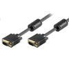 MicroConnect 3m HD15 M/M - 3 m - VGA (D-Sub) - VGA (D-Sub) - Juodas - Male/Male