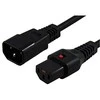 MicroConnect Assmann Electronic ASM IEC-PC1021 maitinimo kabelis, kištukas C14, Ho5VV-F 3 X 1.00mm2 iki C13 IEC LOCK, 2m juodas