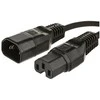 Maitinimo kabelis MicroConnect Jumper Cable C14 - C15 0.5m