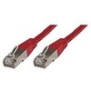 MicroConnect RJ-45 / RJ-45 Cat.6 S / FTP Raudona 0,15 m (SSTP60015R)