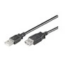 MicroConnect USB kabelis USB-A – USB-A 0,5 m juodas (USBAAF05B)