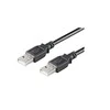 Kabelis USB MicroConnect USB-A - USB-A 1 m Juodas (USBAA1B)