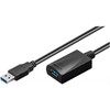 USB kabelis MicroConnect USB-A - USB-A 15 m Juodas (USB3.0AAF15A)