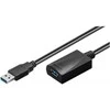 USB kabelis MicroConnect USB-A - USB-A 15 m Juodas (USB3.0AAF15A)