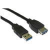 USB kabelis MicroConnect USB-A - USB-A 3 m Juodas (USB3.0AAF3B)