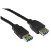 USB kabelis MicroConnect USB-A - USB-A 3 m Juodas (USB3.0AAF3B)