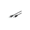 USB kabelis MicroConnect USB-A - USB-B 1,8 m Juodas (USB3.0AB2B)