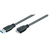 Kabelis USB MicroConnect USB-A - mikroUSB 5 m Juodas (USB3 .0 AB5MICRO)