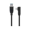 USB kabelis MicroConnect USB-A - USB-C 1 m Juodas (USB3.1CA1A)