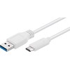 USB laidas MicroConnect USB-A - USB-C 2 m Balta (USB3.1CA2W)