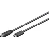 USB laidas MicroConnect USB-C - miniUSB 0,5 m juoda (USB3.1CMB505)