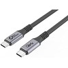 USB kabelis MicroConnect USB-C - USB-C 0,5 m Juodas (USB4CC05)