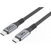USB kabelis MicroConnect USB-C - USB-C 0,5 m Juodas (USB4CC05)