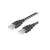 USB kabelis MicroConnect USB-A - USB-A 5 m Juodas (USBAA5B)