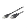 USB kabelis MicroConnect USB-A - USB-A 3 m Juodas (USBAAF3B)