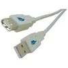 MicroConnect Kabelis DELTACO USB 2.0 ilgintuvas, 5.0m, baltas-juodas / USB2-14