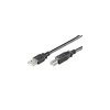 Kabelis USB MicroConnect USB-A - USB-B 1 m Juodas (USBAB1B)
