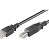 Kabelis USB MicroConnect USB-A - USB-B 1 m Juodas (USBAB1B)