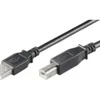 Kabelis USB MicroConnect USB-A - USB-B 1 m Juodas (USBAB1B)