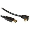 Kabelis USB MicroConnect USB-A - USB-B 2 m Juodas (USBAB2ANGLED2)