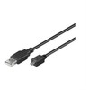 USB kabelis MicroConnect USB-A - miniUSB 1,8 m juodasis (USBMB82)