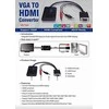 AV adapteris MicroConnect D-sub (VGA) - HDMI + USB-A + lizdas 3,5 mm juoda (MONGDMI)