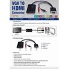 AV adapteris MicroConnect D-sub (VGA) - HDMI + USB-A + lizdas 3,5 mm juoda (MONGDMI)