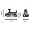 Milly Mally Racer transporto priemonė, Juoda