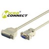 MicroConnect „Microconnect“ modemo kabelis DB9-DB25 (3M) tinklo kabelis, juodas