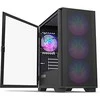 Montech AIR 100 ARGB, Micro-ATX, Tempered Glass – juodos spalvos