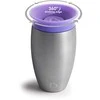 MUNCHKIN nerūdijančio plieno puodelis, Miracle 360, 12mėn+, violetinės spalvos, 296ml, 05190901
