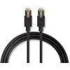 Nedis Cat 6 kabelis | RJ45 jungtis | RJ45 jungtis | F/UTP | 15,0 m apskritimas | LSZH / PVC | Antracitas | Pakuotė su peržiūros langeliu