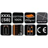 Spodnie Kelnės Motosintezinės darbo kelnės, 100 % plyšimui atspari medvilnė, XXL dydis