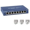 Šakotuvas Netatmo Netgear Switch GS108GE Nevaldomas, Stalinis kompiuteris, 1 Gbps (RJ-45) jungtys kiekis 8, Maitinimo tipas Išorinis