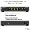 Šakotuvas NETGEAR 5PT GE Plus jungiklis W/POE+
