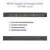 Serveris Netgear GS348PP Ne-valdomas Gigabit Ethernet (10/100/1000) Juoda Maitinimas per Eternetą (PoE)