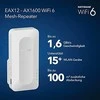NETGEAR AX1600 4 srautų „WiFi 6 Mesh Extender“ lizdo formatas